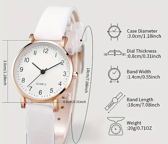 5 parça saat küpe bileklik kolye seti - Görsel 6