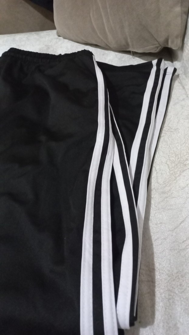 Erkek Siyah Adidas Fermuarlı Eşofman Altı - Görsel 2