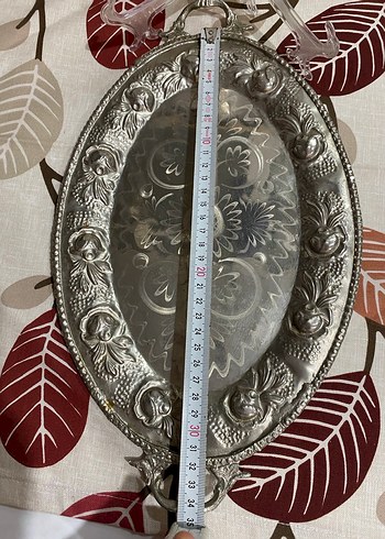 İşlemeli Metal Tepsi - Görsel 3