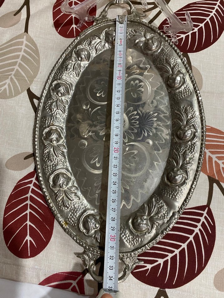 İşlemeli Metal Tepsi - Görsel 3