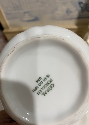 Pastel Çiçek Desenli Beyaz Porselen Sutluk - Görsel 3