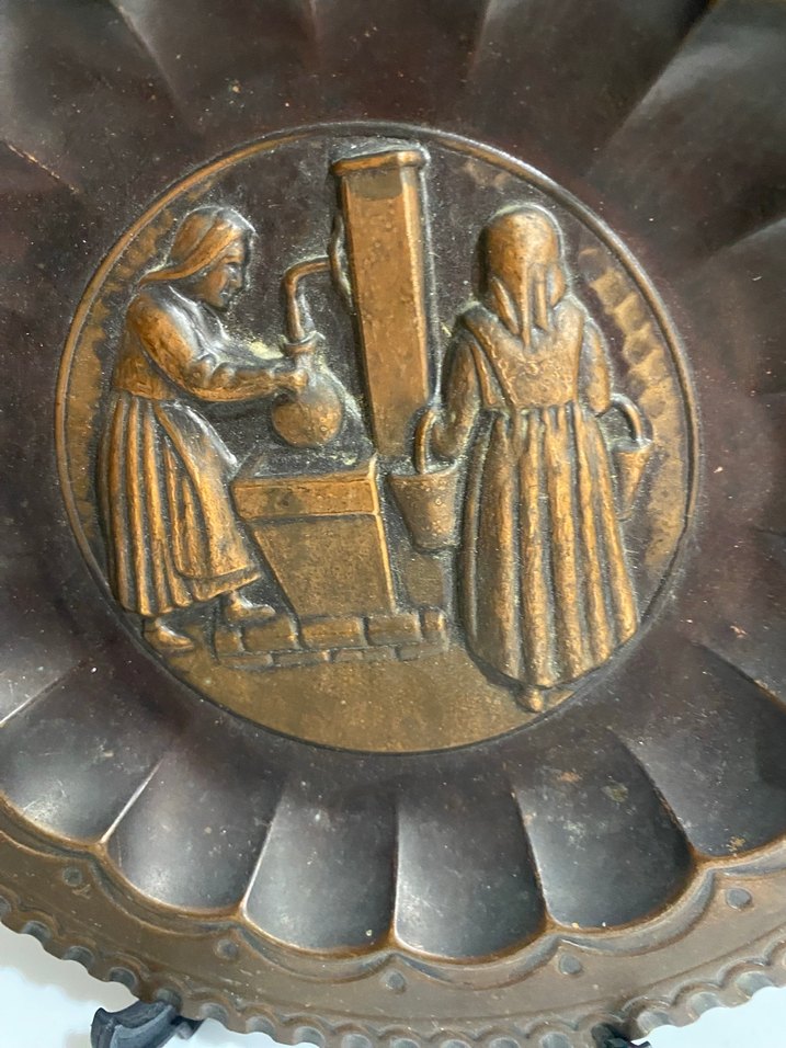 Bakır  Dekoratif Tabak - Görsel 2