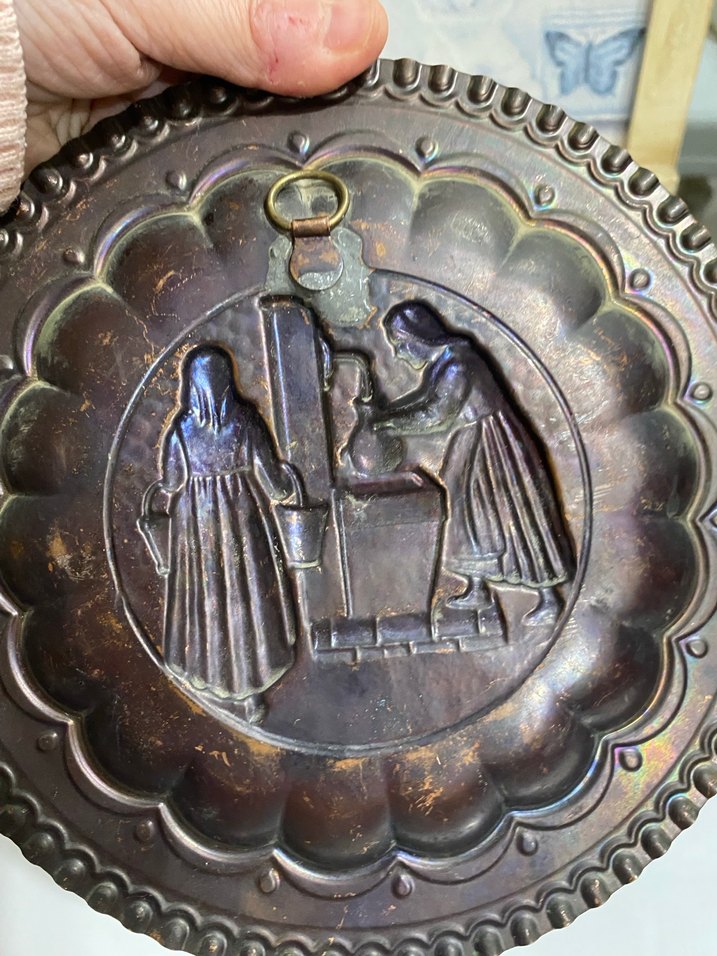 Bakır  Dekoratif Tabak - Görsel 3