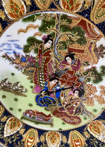 Desenli Çok Renkli Geleneksel Tabak - Görsel 2