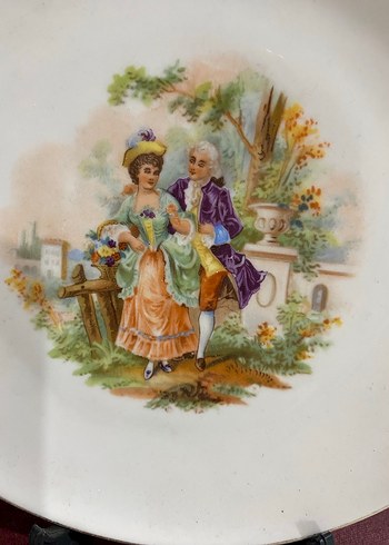 Baskılı Beyaz Dekoratif Tabak - Görsel 2