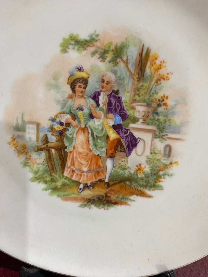 Baskılı Beyaz Dekoratif Tabak - Görsel 2