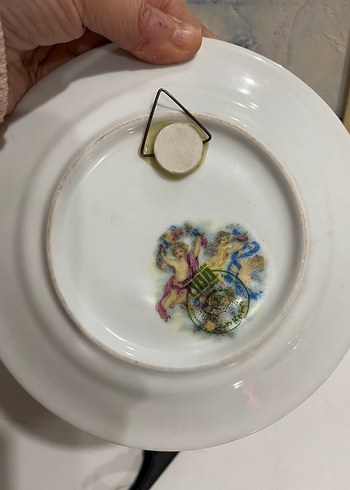 Çiçekli Melek Desenli Dekoratif Tabak - Görsel 3