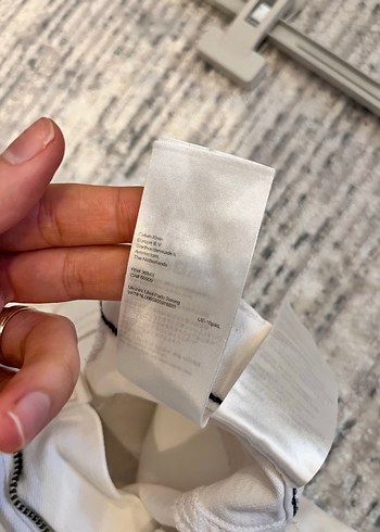 Calvin klein marka Beyaz Midi Kadın Kot Pantolon - Görsel 8