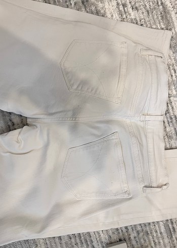 Calvin klein marka Beyaz Midi Kadın Kot Pantolon - Görsel 10