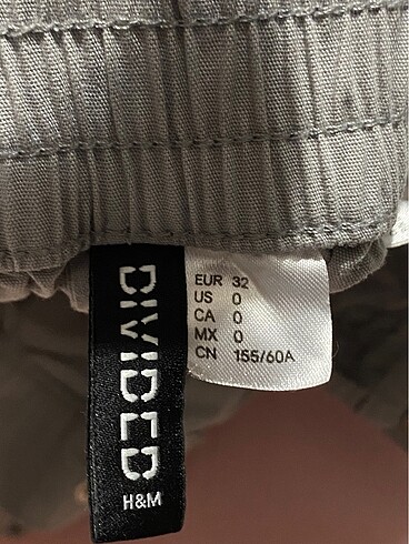 H&M Gri Kargo Pantolon