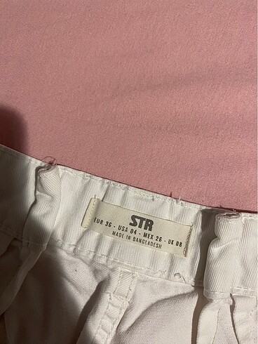 Stradivarius Beyaz Kargo Pantolon
