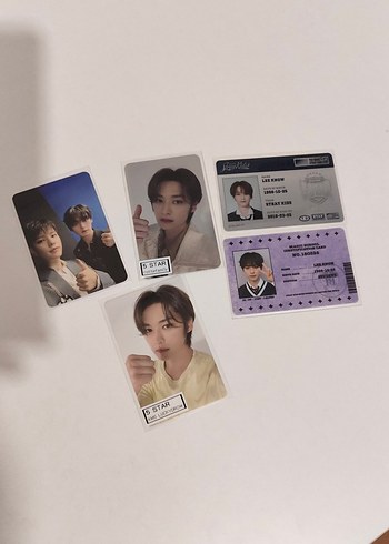 stray kids lee know fotokart set