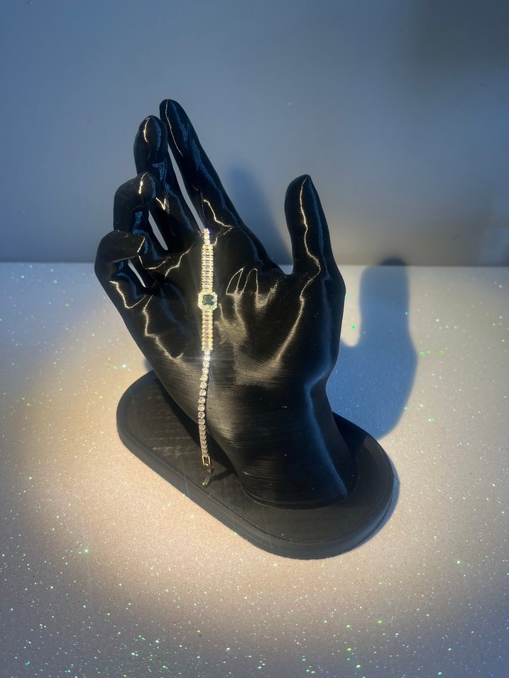 Yeşil Taşlı vip bileklik - Görsel 4