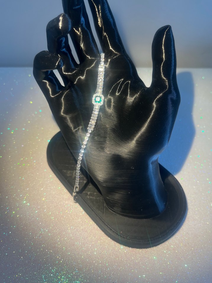 Yeşil Taşlı vip bileklik - Görsel 3