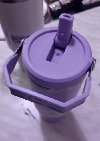 Pastel Mor Çocuk Termos Şişesi - Görsel 3