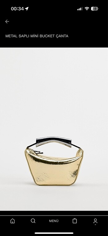 Zara Gold Çanta