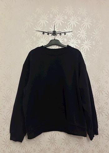 H&M Lacivert lose fit sweatshirt M Beden - Görsel 3