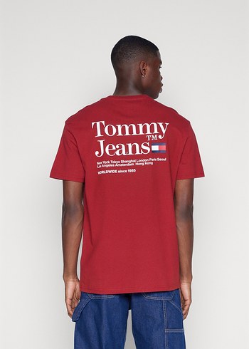 Tommy Hilfiger T-Shirt Kırmızı M Beden - Görsel 3