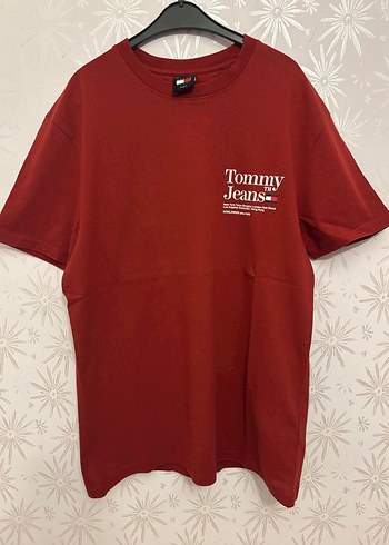 Tommy Hilfiger T-Shirt Kırmızı M Beden - Görsel 7