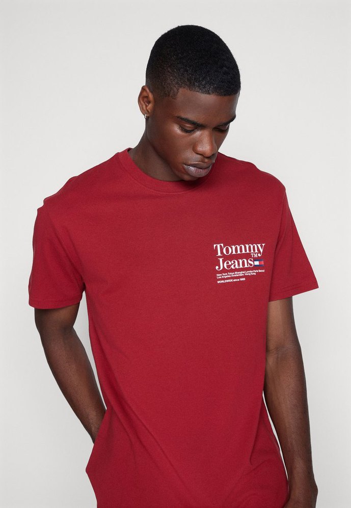 Tommy Hilfiger T-Shirt Kırmızı M Beden - Görsel 4