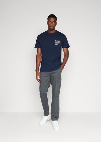 Tommy Hilfiger T-Shirt Lacivert M Beden - Görsel 2