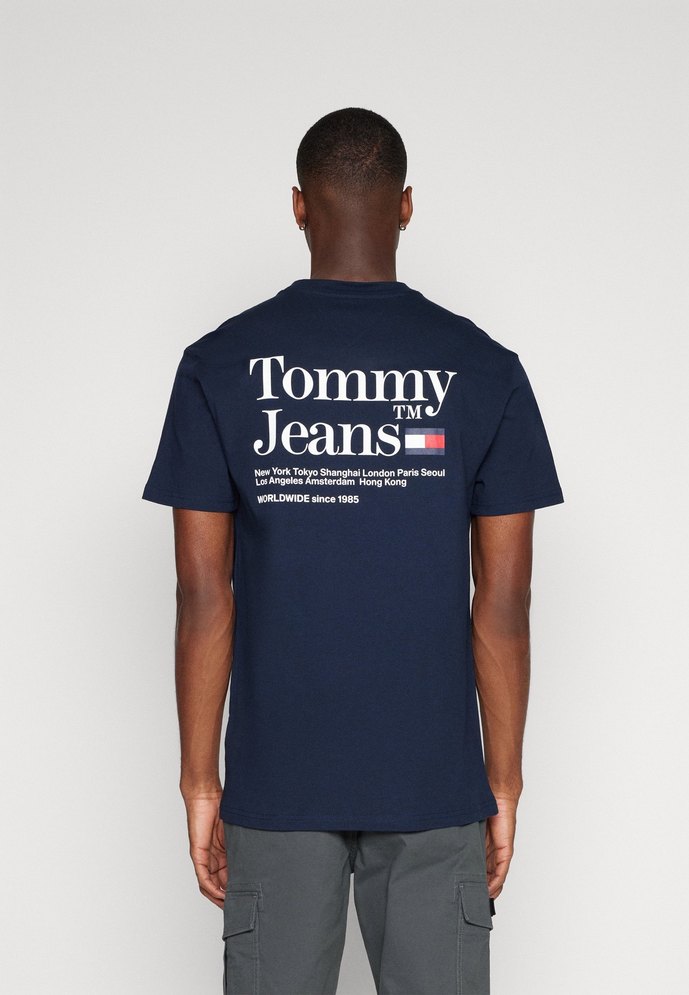 Tommy Hilfiger T-Shirt Lacivert M Beden - Görsel 3