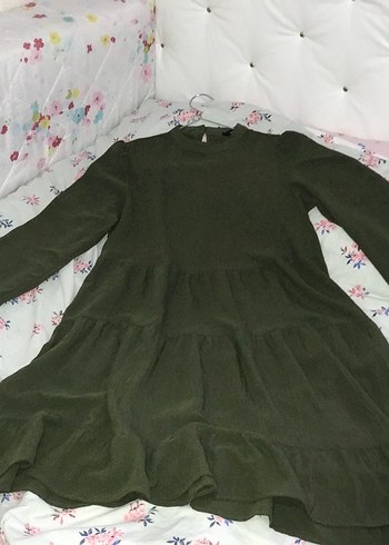 Kadın Haki Midi  Elbise - Görsel 2