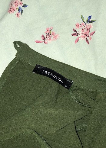 Kadın Haki Midi  Elbise - Görsel 4