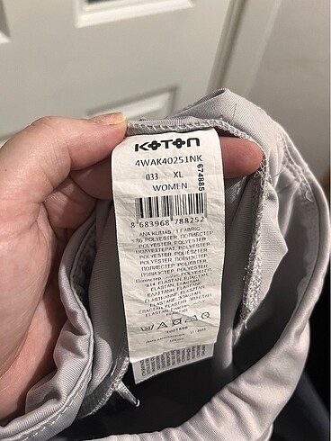xl Beden gri Renk Koton Tayt