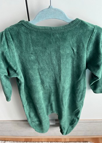 9 Ay Beden Unisex Geyikli Bebek Nakışlı Tulum