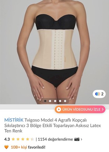 Kopçalı Sıkılaştırıcı toparlayıcı korse - Görsel 2