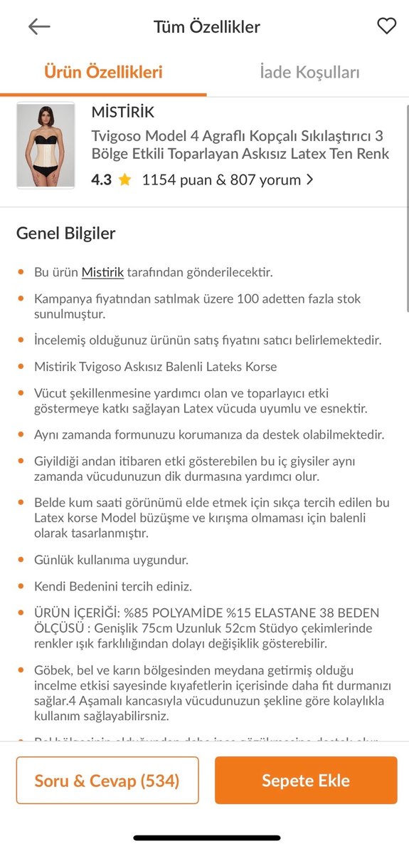 Kopçalı Sıkılaştırıcı toparlayıcı korse - Görsel 4