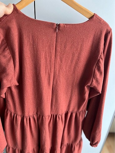 Trendyol Pileli oversize geniş kesim Elbise - Görsel 3