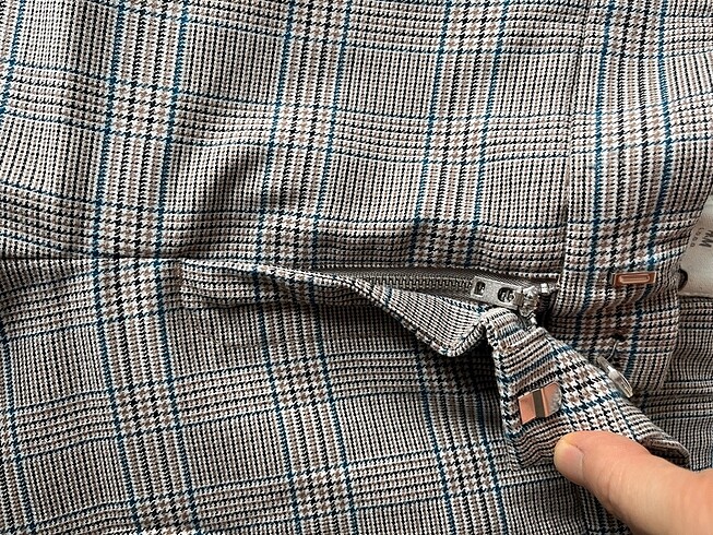 s Beden H&M Kareli Kumaş Pantolon