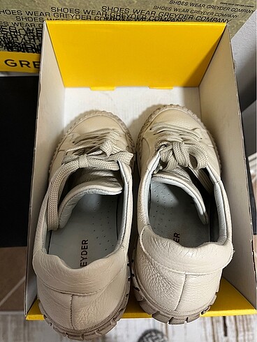 Greyder Greyder kadın deri sneaker spor ayakkabı