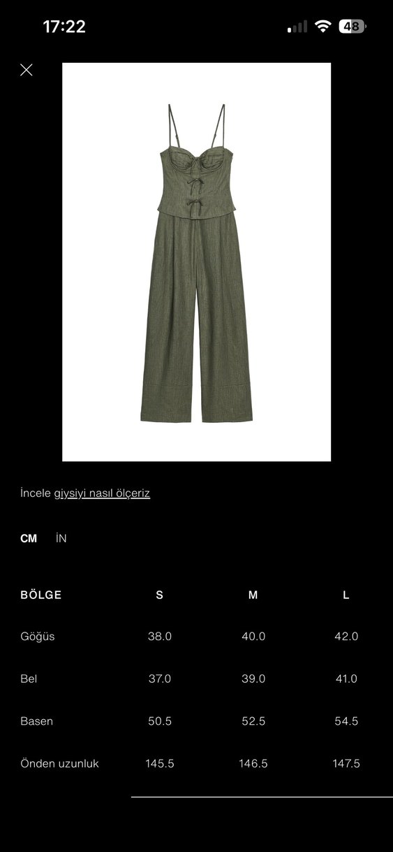 Kadın Keten Kumaşlı Askılı Tulum - Görsel 5