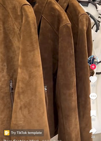 Kahverengi Süet gerçek deri Kadın Ceket - Görsel 13