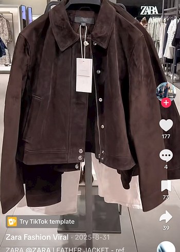 Kahverengi Süet gerçek deri Kadın Ceket - Görsel 16