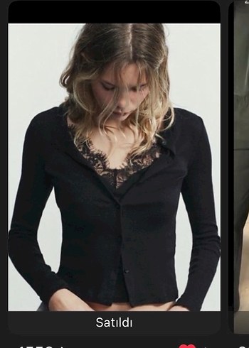 Dantel Detaylı Siyah V Yaka Kadın Bluz - Görsel 2