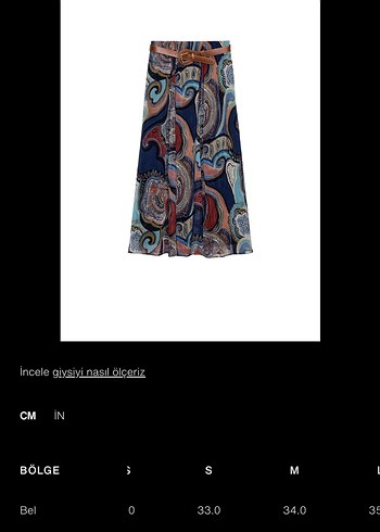 Desenli kemerli Bohem Kadın Uzun Etek - Görsel 16