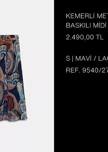 Desenli kemerli Bohem Kadın Uzun Etek - Görsel 7