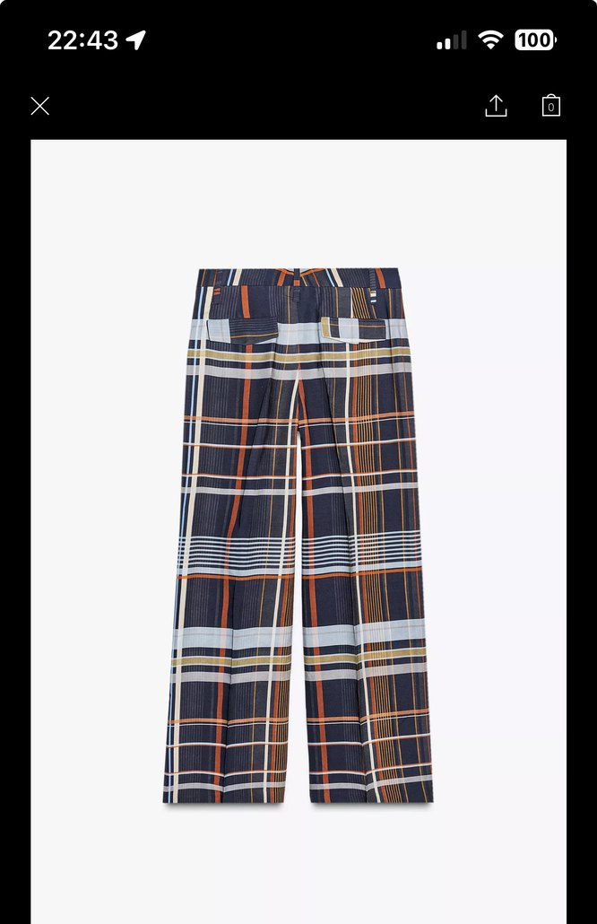 Zara ekose pantolon - Görsel 3