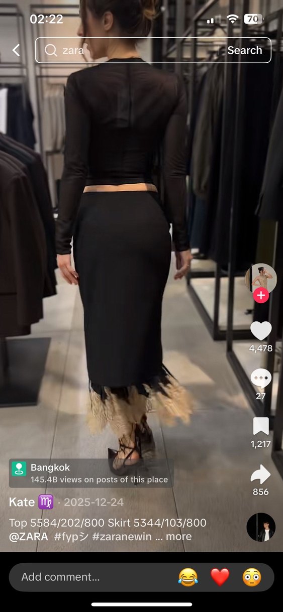 Dantel Detaylı Siyah Uzun Etek - Görsel 5