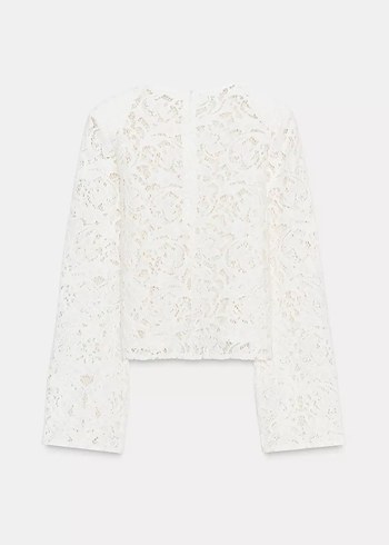 Dantel Detaylı Bohem Kadın Bluz - Görsel 6