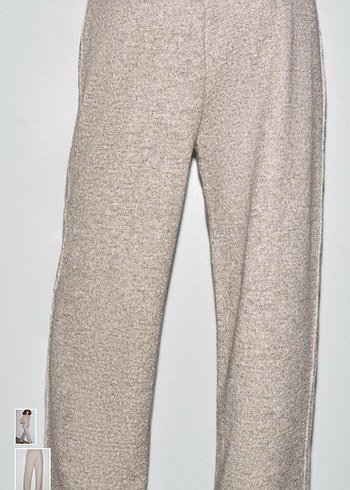 Bej rusrik bej Yün Kadın Pantolon - Görsel 6