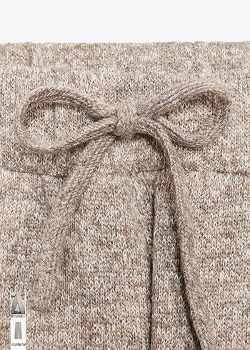 Bej rusrik bej Yün Kadın Pantolon - Görsel 7