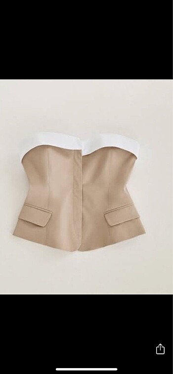 Zara büstiyer top straplez
