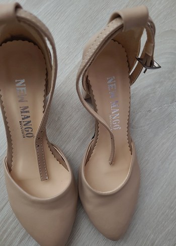 Mango Diger Bej Stiletto Topuklu Kadın Ayakkabı