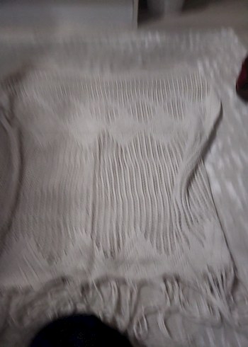 Diğer Beyaz Keten Örgü Kadın Kazak