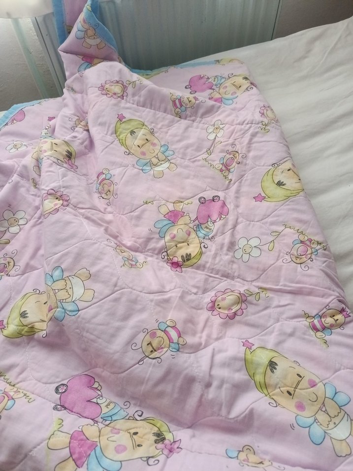 Nakışlı Mavi Pastel Çocuk Battaniyesi - Görsel 3